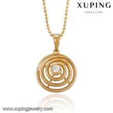 32554 xuping hot sale wholesale jewelry elegant ladies jewelry synthetic CZ solitaire pendant